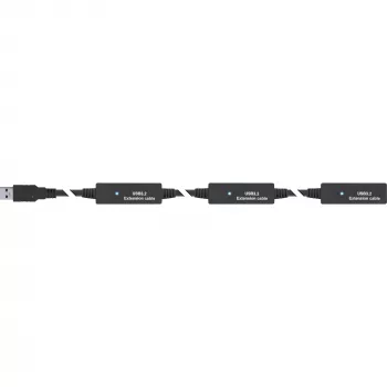 InLine USB 3.2 Gen.1 aktive Verlängerung, USB-A Stecker auf USB-C Buchse, 10 m
