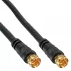 SAT-Kabel Premium InLine 69315P 15m 2-fach geschirmt 2x F-Stecker schwarz