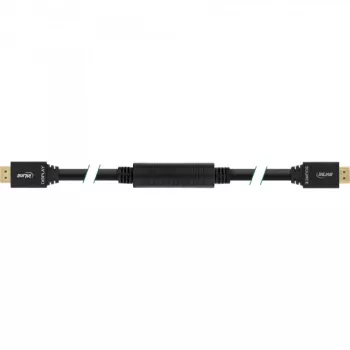 InLine , aktives High Speed HDMI-Kabel mit Ethernet, M/M, schwarz, vergoldete Kontakte, 30 m