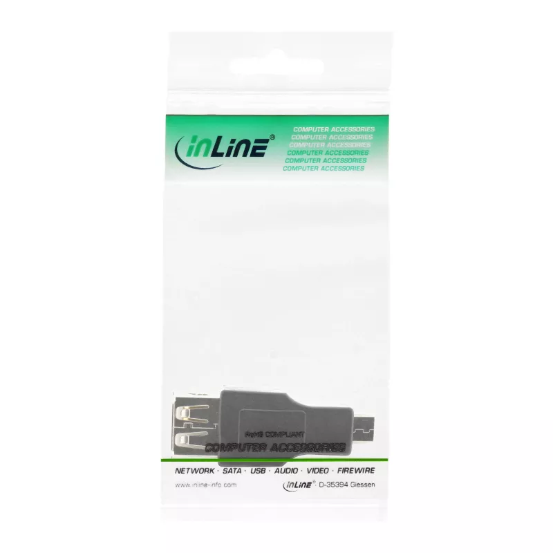 InLine Micro USB OTG Adapter Micro-B Stecker auf USB A Buchse