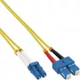 InLine Glasfaser-Duplexkabel, LC/SC, 9/125µm, OS2, 10m