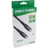 InLine USB 2.0 Kabel, USB-C Stecker/Stecker 100W Schnellladekabel, 2m
