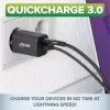 InLine USB-Netzteil, Ladegerät, USB-A + USB Typ-C, 33W, PD + QC