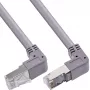 InLine Patchkabel hoch/runter abgewinkelt, S/FTP (PiMf), Cat.6, PVC, Kupfer, grau, 2,67m