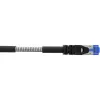 InLine Patchkabel armiert, U/FTP, Cat.6A, schwarz, 25m