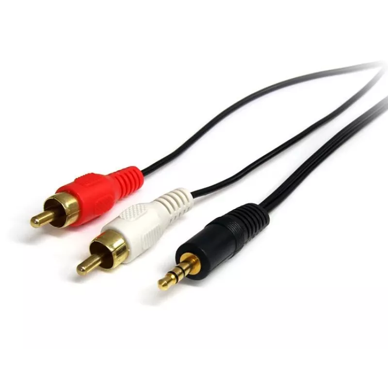 StarTech.com 0,92 m Stereo-Audiokabel – 3,5-mm-Klinkenstecker auf 2x RCA-Stecker