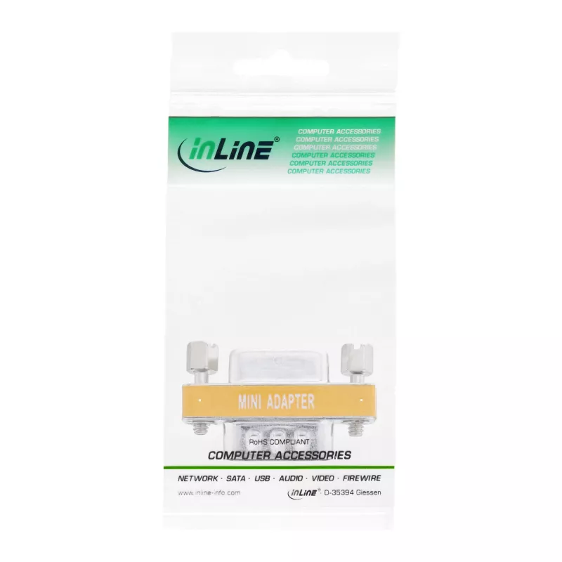 InLine Null-Modem-Adapter DB9 Pin Stecker / Buchse