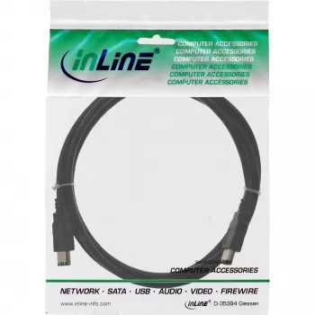 InLine FireWire 400 1394 Kabel 6 Pin Stecker / Stecker 0,5 m