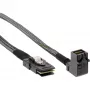 InLine Mini SAS HD Kabel SFF-8643 abgewinkelt auf SFF-8087 mit Sideband 1 m
