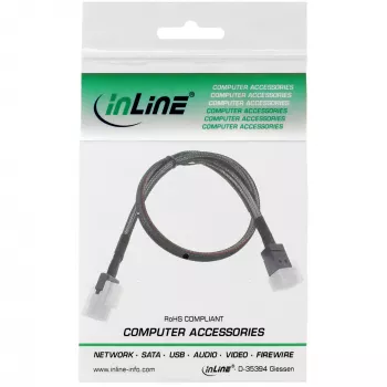 InLine Mini SAS HD Kabel SFF-8643 auf SFF-8087 mit Sideband 1m