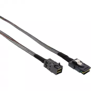 InLine Mini SAS HD Kabel SFF-8643 auf SFF-8087 mit Sideband 0,5m