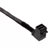 InLine Mini SAS HD-Kabel, SFF-8643 gewinkelt auf 4x SFF-8482 + Strom, 0,5 m