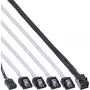 InLine Mini SAS HD Kabel SFF-8643 auf 4x SATA + Sideband 1 m