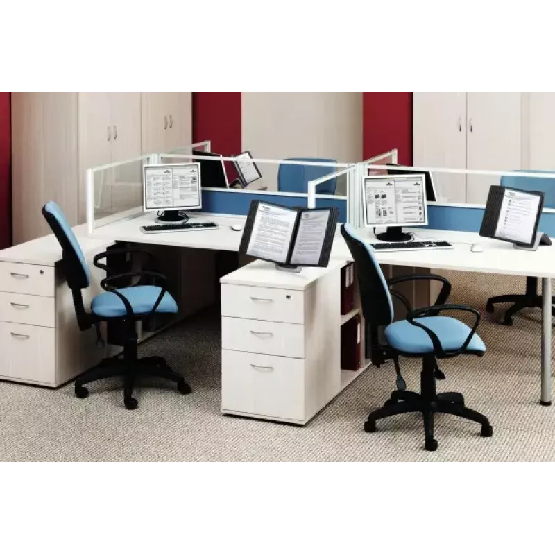 Durable Sherpa Style Table 10 Dokumenten-Display-Karussell Schreibtischständer für 10 A4-Display-Panels