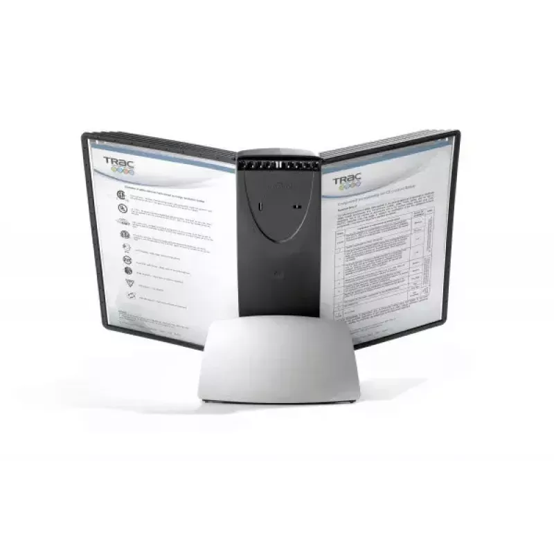 Durable Sherpa Style Table 10 Dokumenten-Display-Karussell Schreibtischständer für 10 A4-Display-Panels