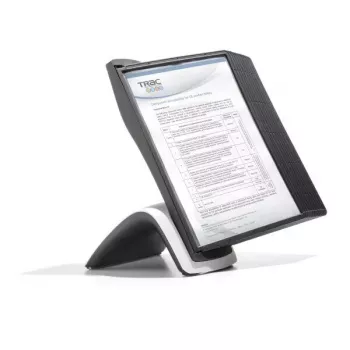 Durable Sherpa Style Table 10 Dokumenten-Display-Karussell Schreibtischständer für 10 A4-Display-Panels