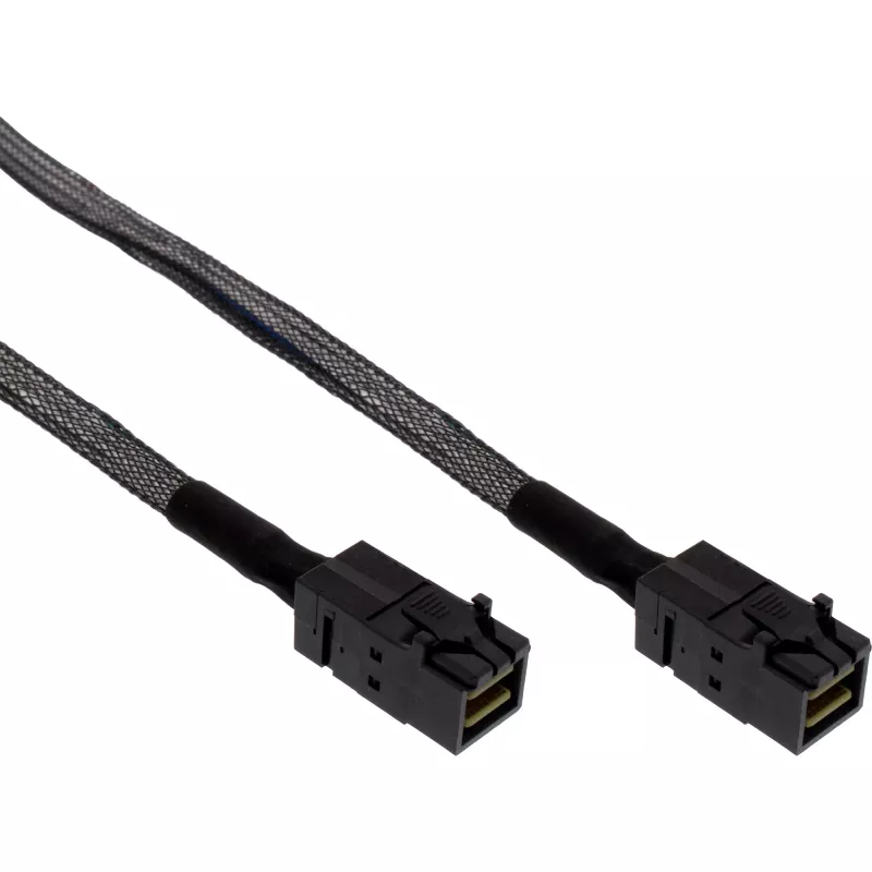 InLine Mini SAS HD Kabel SFF-8643 auf SFF-8643 mit Sideband 0,5 m