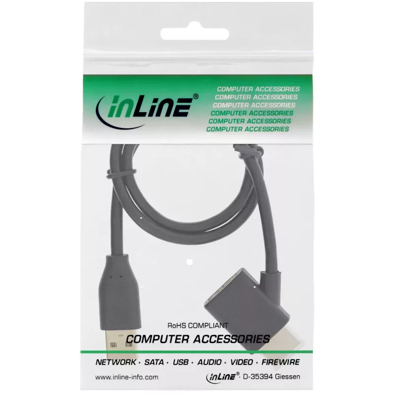 InLine HDMI Adapter M/M mit USB-A Power-Injektor 0,5 m