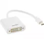 InLine Mini DisplayPort Stecker / DVI-D 24+1 Adapter Buchse weiß, 0,15m