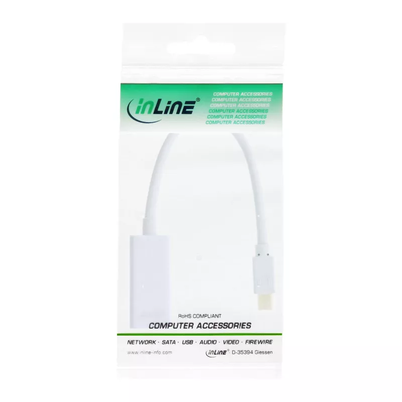 InLine Mini DisplayPort HDMI Adaptor mit Audio 4K/30Hz 17193E