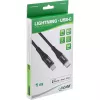 InLine USB-C Lightning Kabel, für iPad, iPhone, iPod, schwarz/Aluminium, 1m MFi
