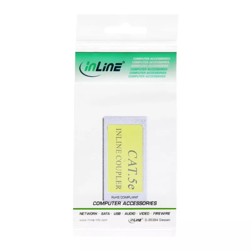 InLine Cat.5e Crossover-Adapter direkt auf Crossover 2x RJ45 Buchse geschirmt