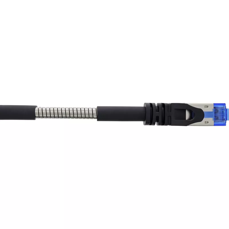 InLine Patchkabel armiert U/FTP Cat.6A RJ-45 30 m schwarz
