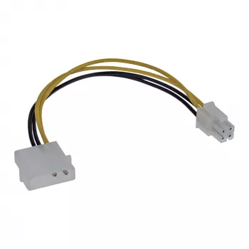 InLine Mainboard-Netzteilkabel-Adapter 5,25 Zoll / 4-Pin 12V 0,20 m