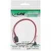 InLine SATA 6Gb/s Kabel mit Verriegelungen gewinkelt 0,75 m