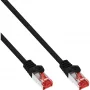 InLine 70 St. Bulk-Pack Patchkabel, S/FTP PiMf, Cat.6, PVC, CCA, schwarz, 1 m