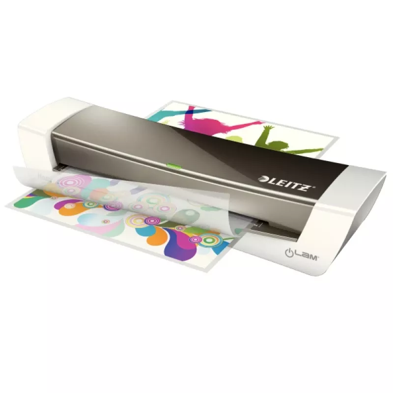 Heißlaminiergerät LEITZ iLAM Home Office A4 — Folienlaminiergerät, A4, max. 24 cm Breite, 125 μm Folie, 400 mm/min, 130 °C