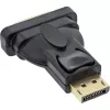 InLine DisplayPort-Adapter DisplayPort-Stecker auf DVI-D 24+1 Buchse schwarz