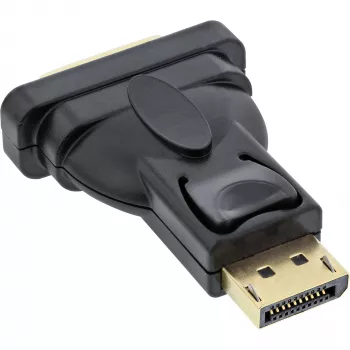 InLine DisplayPort-Adapter DisplayPort-Stecker auf DVI-D 24+1 Buchse schwarz