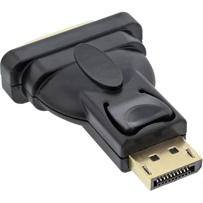 InLine DisplayPort-Adapter DisplayPort-Stecker auf DVI-D 24+1 Buchse schwarz