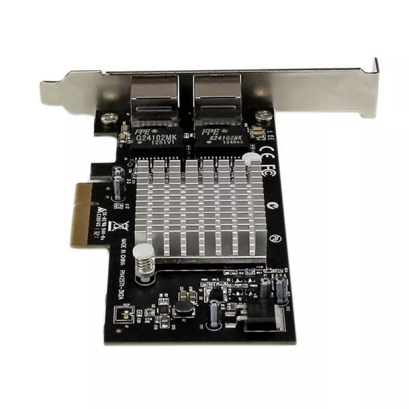 StarTech.com Dual-Port PCI Express (PCIe x4) Gigabit-Ethernet-Serveradapter-Netzwerkkarte – Intel i350 NIC
