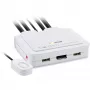InLine KVM-Switch, 2-Port, USB-C auf DisplayPort 1.2, 4K, Audio, integriertes Kabel