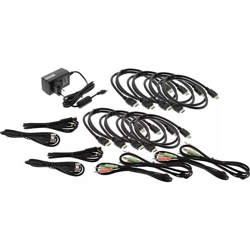 KVM Desktop Switch InLine 62654I 4-Port Dual-Monitor HDMI 4K USB 3.0 Audio