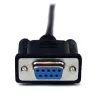 StarTech.com 1m Schwarz DB9 RS232 Serielles Nullmodem-Kabel F/M