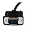 StarTech.com 1m Schwarz DB9 RS232 Serielles Nullmodem-Kabel F/M