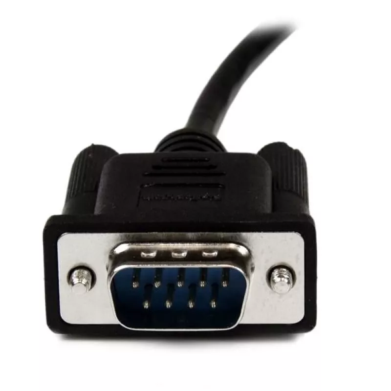 StarTech.com 1m Schwarz DB9 RS232 Serielles Nullmodem-Kabel F/M