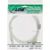 InLine USB 2.0 Kabel Typ A Stecker / B Stecker transparent, Ferritkern, 0,3 m
