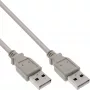 USB 2.0 Kabel Typ A Stecker / Stecker beige 0,3 m InLine 34303H