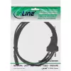 InLine Netzkabel, Euro-Stecker / Euro8-Stecker, schwarz, 0,3 m