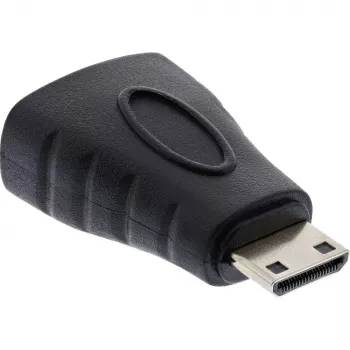 InLine HDMI-Adapter, , HDMI A Buchse / HDMI C Stecker, 4K/60Hz, vergoldet