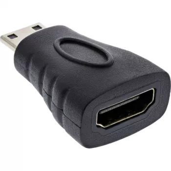 InLine HDMI-Adapter, , HDMI A Buchse / HDMI C Stecker, 4K/60Hz, vergoldet