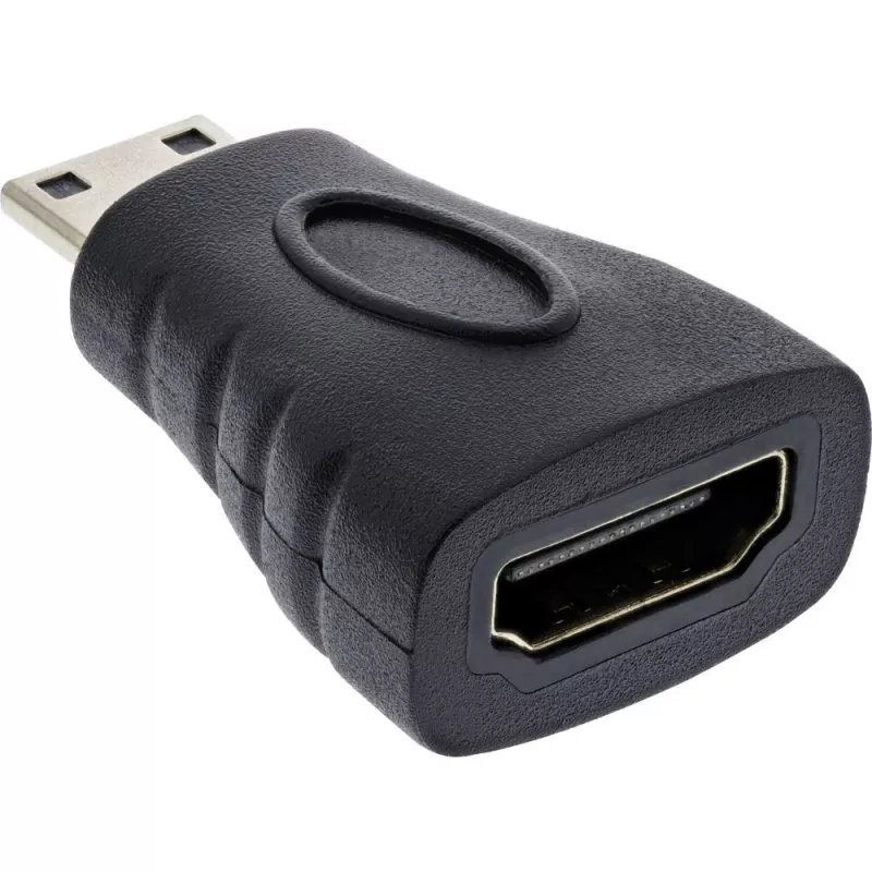 InLine HDMI-Adapter, , HDMI A Buchse / HDMI C Stecker, 4K/60Hz, vergoldet