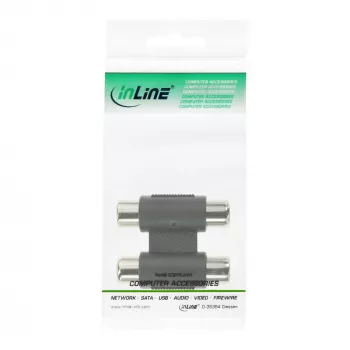 Audio Adapter 2x RCA Buchse / Buchse InLine 99318
