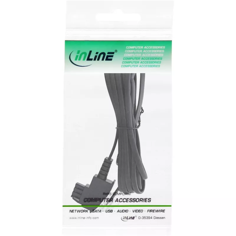 InLine ADSL-Splitterkabel TAE-F Deutsch / 6P2C DEC Stecker 15m