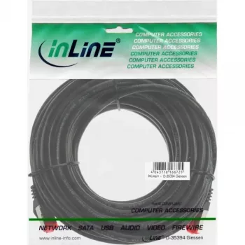 InLine Patchkabel S/FTP PiMF Cat.6 250MHz PVC Kupfer schwarz 50m