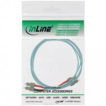 InLine Fiber Optical Duplex Kabel SC/SC 50/125µm OM3 5m
